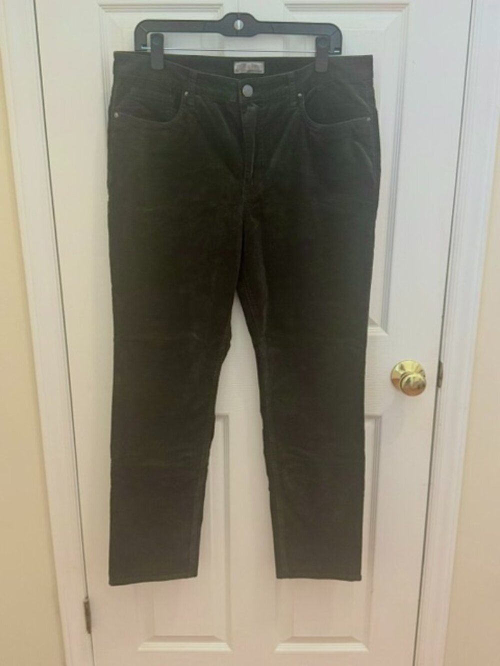 Kut from the Kloth, Rachel Mom Jean, Dark Olive Green Corduroy, size 14